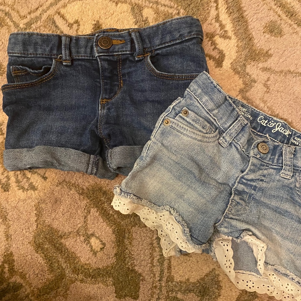 3T Girls Denim Jean Short Bundle